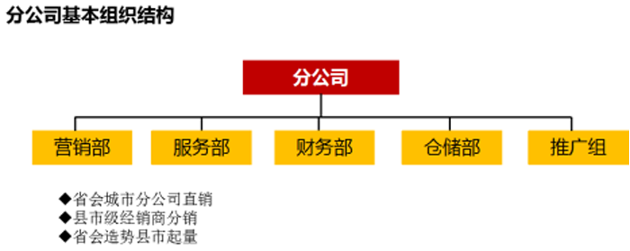 金牛管業(yè)分公司基本組織結(jié)構(gòu)